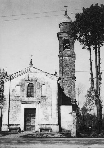 L'oratorio di sant'Ippolito in una foto d'epoca